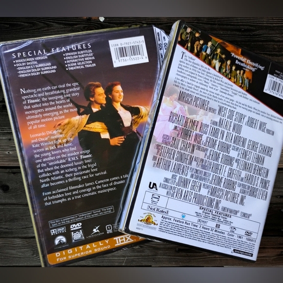Two New Sealed DVD Iconic Movies Titanic and West Side Story - Picture 2 of 5